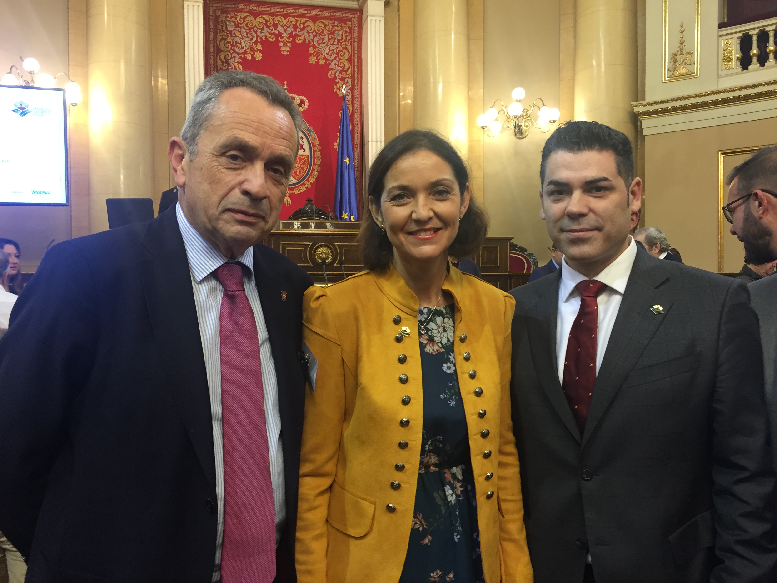 Liérganes asiste en el Senado a la cumbre de los pueblos más bonitos de España