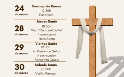 Calendario de Semana Santa de la parroquia “San Pedro ad Vincula”